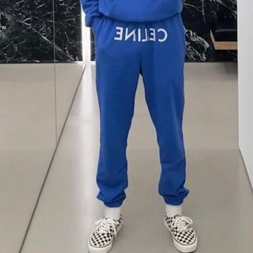 (국내배송, 당일출고) 셀린느 블루 로고 팬츠 (리사, 이도현 착용)