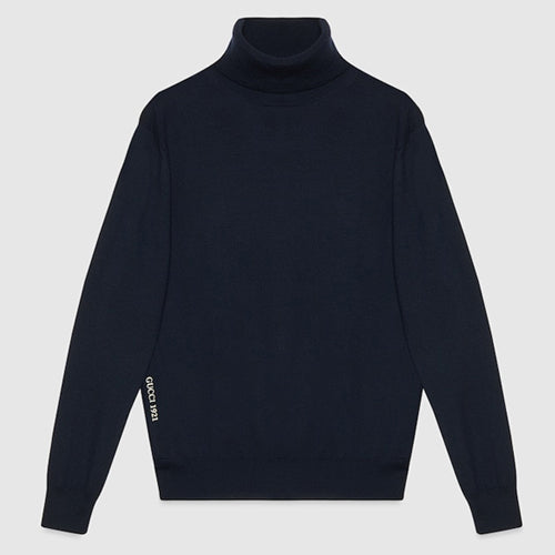 (국내배송, 당일출고) 구찌 1921 자수 터틀넥 니트