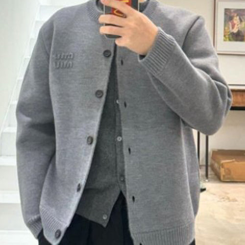 (국내배송) 미우미우 울&나일론 니트 가디건