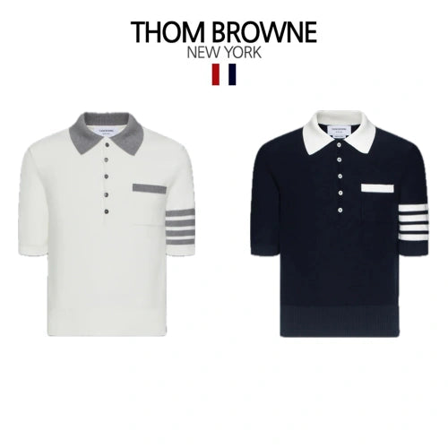 (국내배송) 톰브라운 4바 헥터 카라 반팔 셔츠 ~2Color~