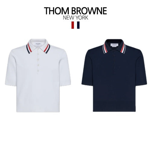 (국내배송) 톰브라운 스트레치 카라 반팔 셔츠 ~2Color~